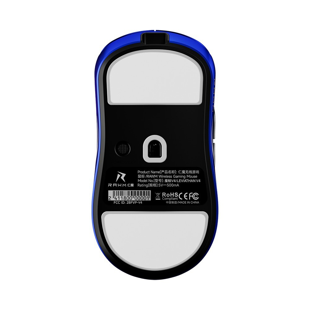 ゲーミングマウス LEVIATHAN V4 ブルー ra-leviathan-v4-blue ［光学式