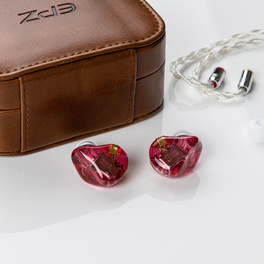 モニターイヤホン カナル型 CLEAR RED EPZ520 ［φ3.5mm ミニプラグ
