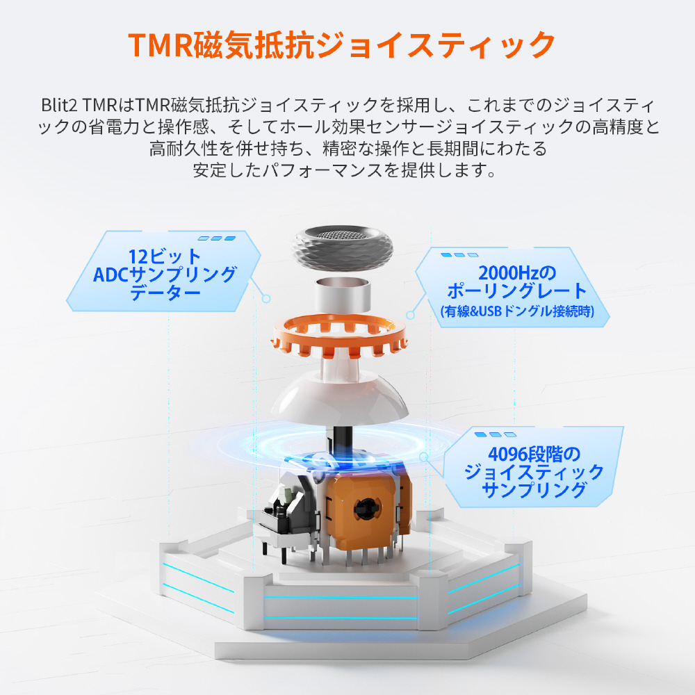 ゲームパッド ワイヤレス / 有線 Blitz 2 TMR(Switch対応