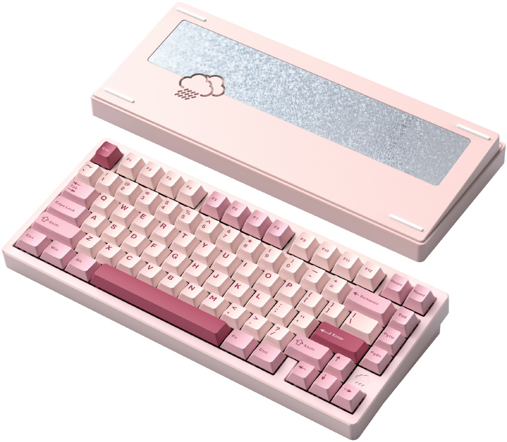 RAINY75 pro キーボード本体　もも色 キーボード Rainy 75 Pro系モデル(英語配列) ピンク PR75CPINK