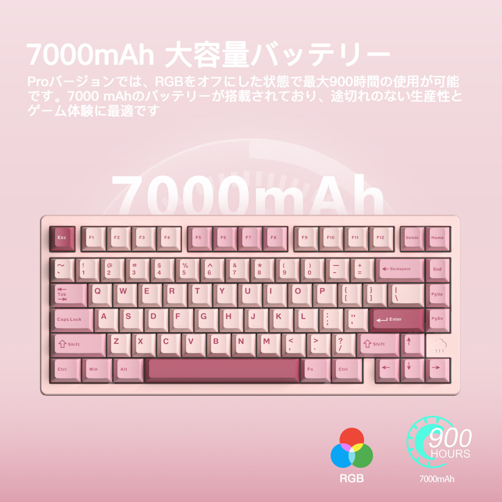 【新品未開封】WOBKEY Rainy75 Pro ピンク Amazon | 【WOBKEY Rainy 75キーボード】雨音のような打鍵音