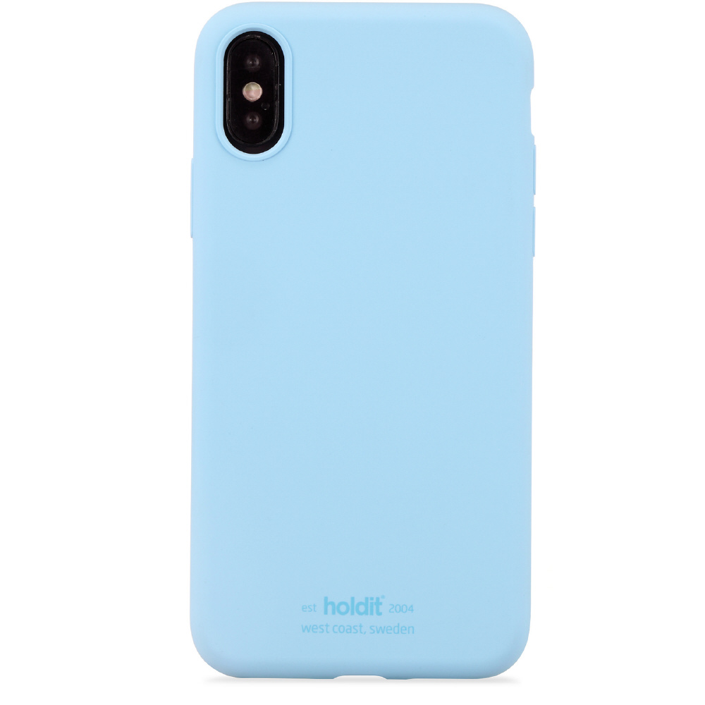iPhoneX/Xs用 ソフトタッチシリコーンケース HOLDIT Light Blue 14710 ...