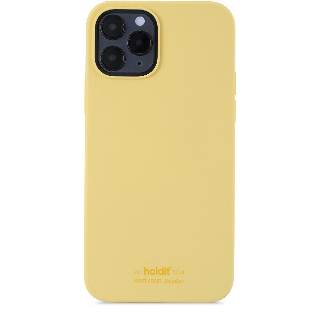 iPhone12/12pro用 ソフトタッチシリコーンケース イエロー Yellow｜の