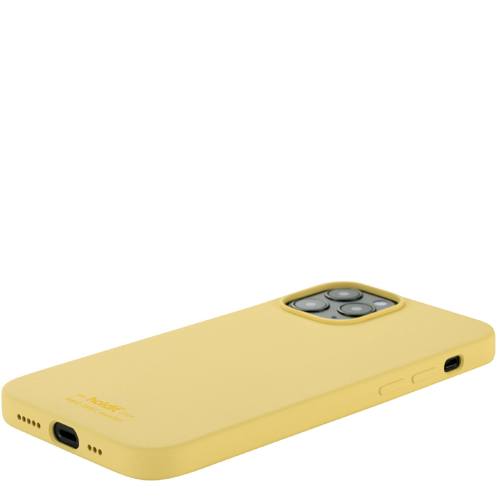 iPhone12/12pro用 ソフトタッチシリコーンケース イエロー Yellow｜の
