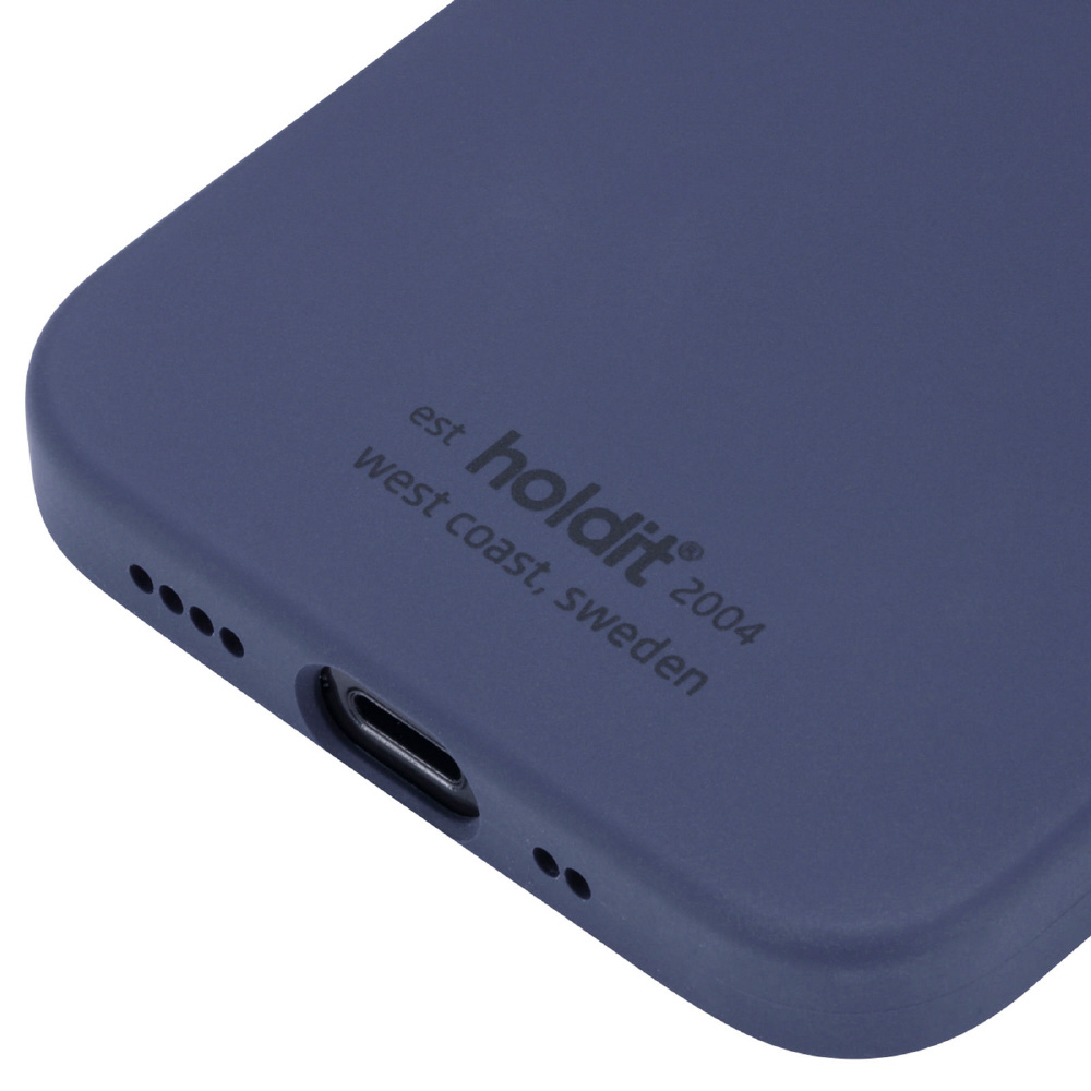 iPhone12mini用 ソフトタッチシリコーンケース ネイビー Navy｜の通販