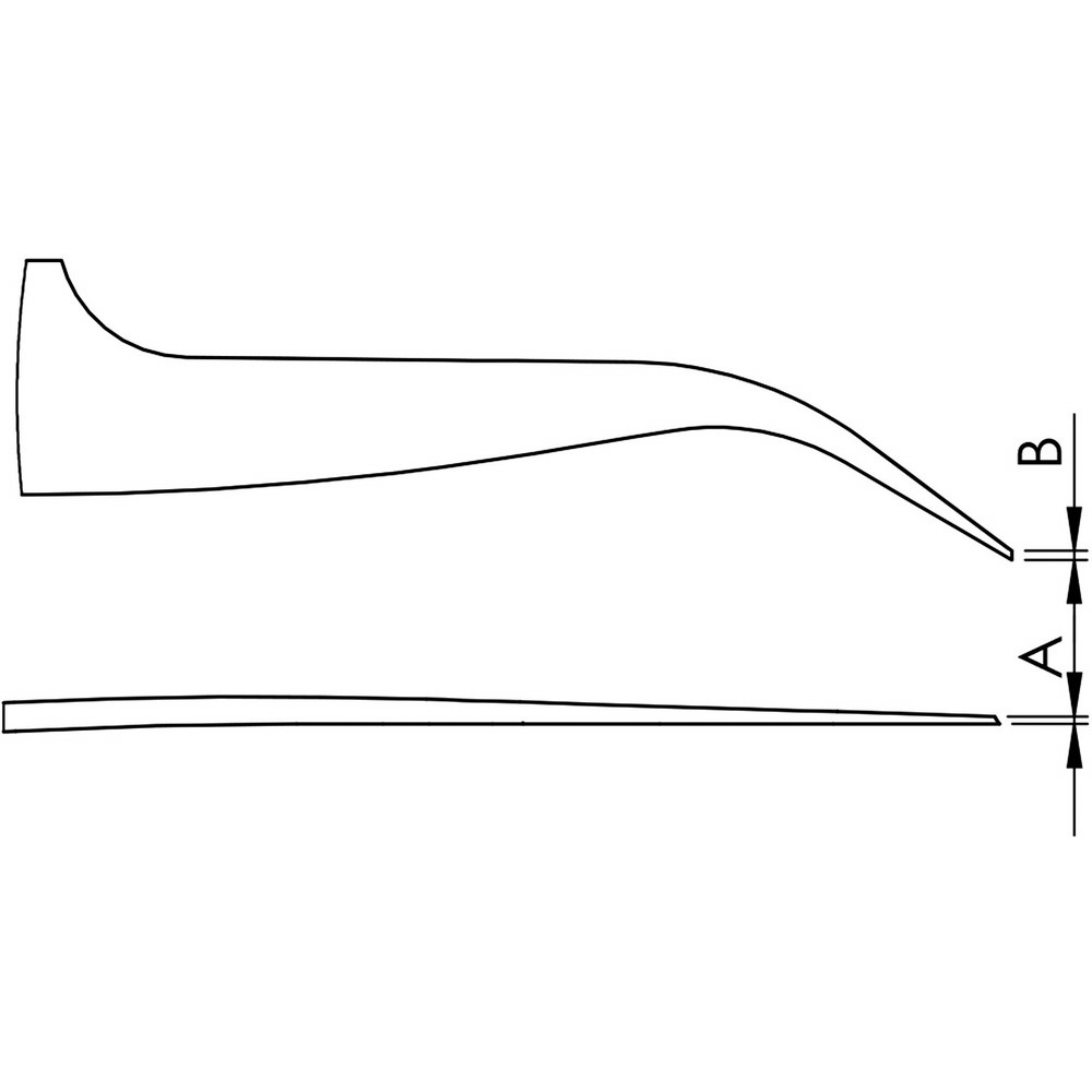 ｉｄｅａｌｔｅｋ 耐酸耐磁ステンレスピンセット １２０ｍｍ 先曲