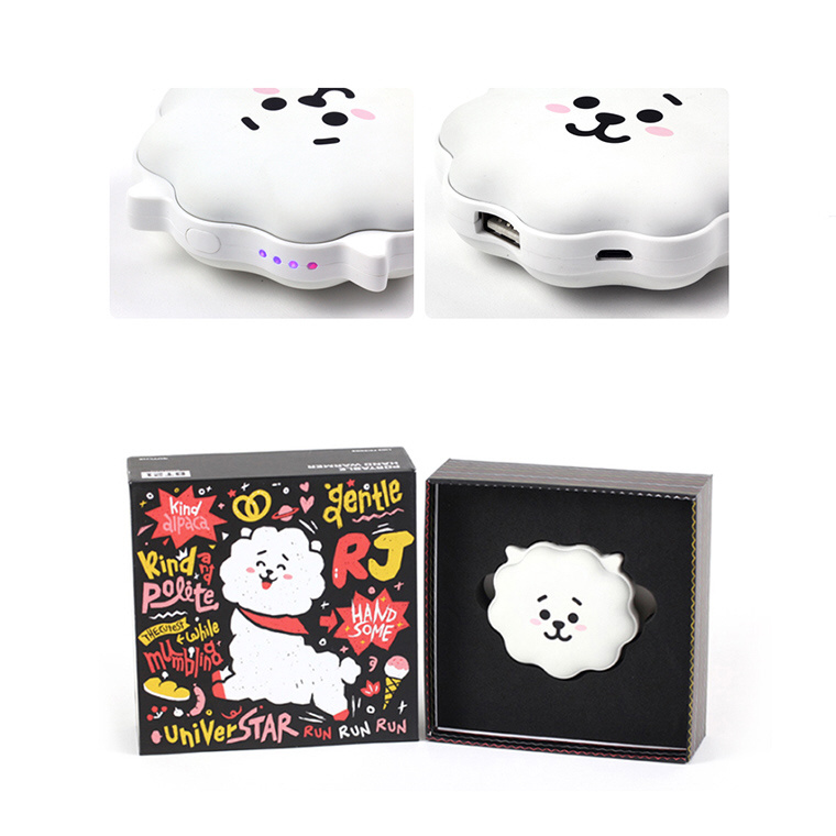 RHW-BT21-RJ モバイルバッテリー 充電式カイロ BT21 RJ [4000mAh /1ポート /microUSB /充電タイプ]