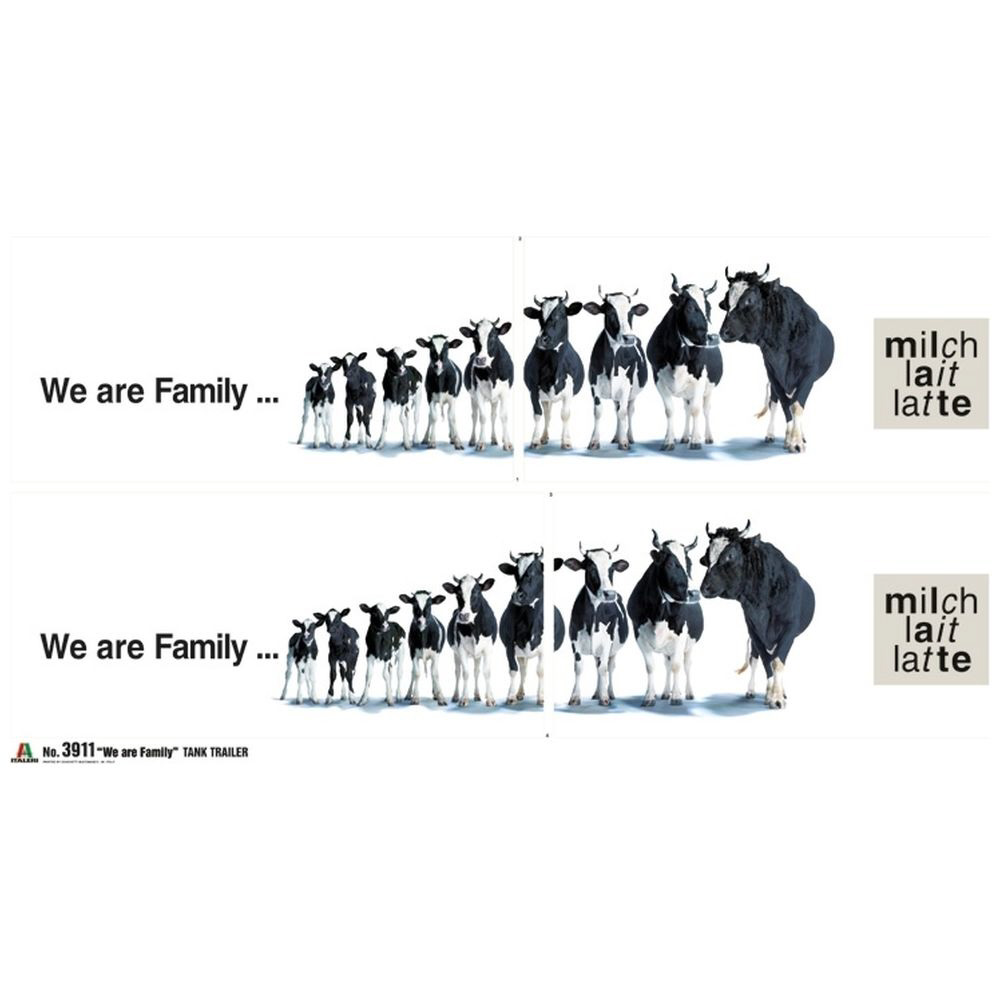 1/24イタレリIT3911 ミルクタンクトレーラー We are Family