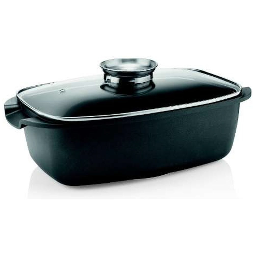 新品未使用 グッチーニ 蓋付深型ローストパン IH対応 09680010 蓋付深型ローストパン COOK&SPACE ブラック 09680010 ［IH対応