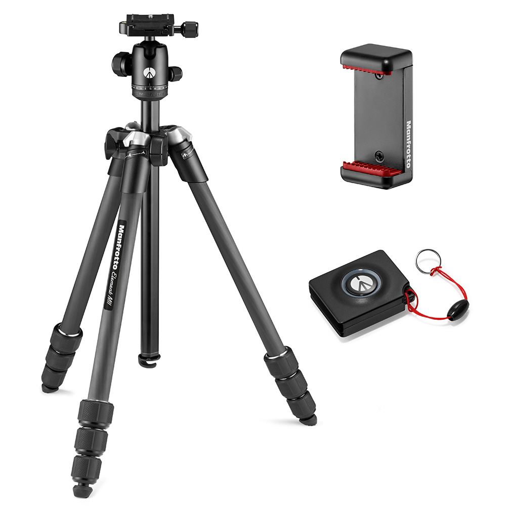 ジャンク品 マンフロットManfrotto カーボンファイバー 4段ビデオ三脚 