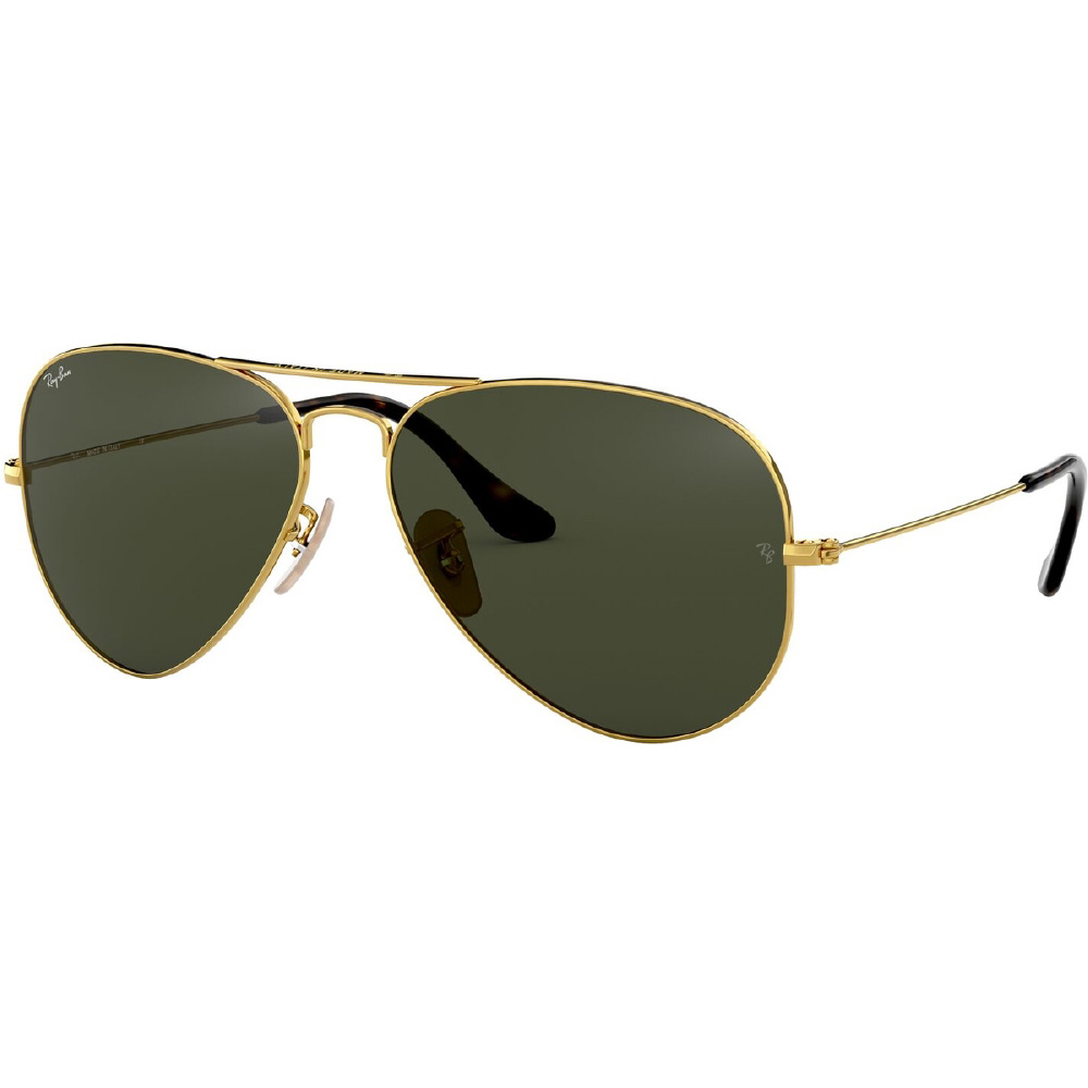 AVIATOR LARGE METAL RB3025 181 62mm  ゴールド/グリーンクラシックG-15