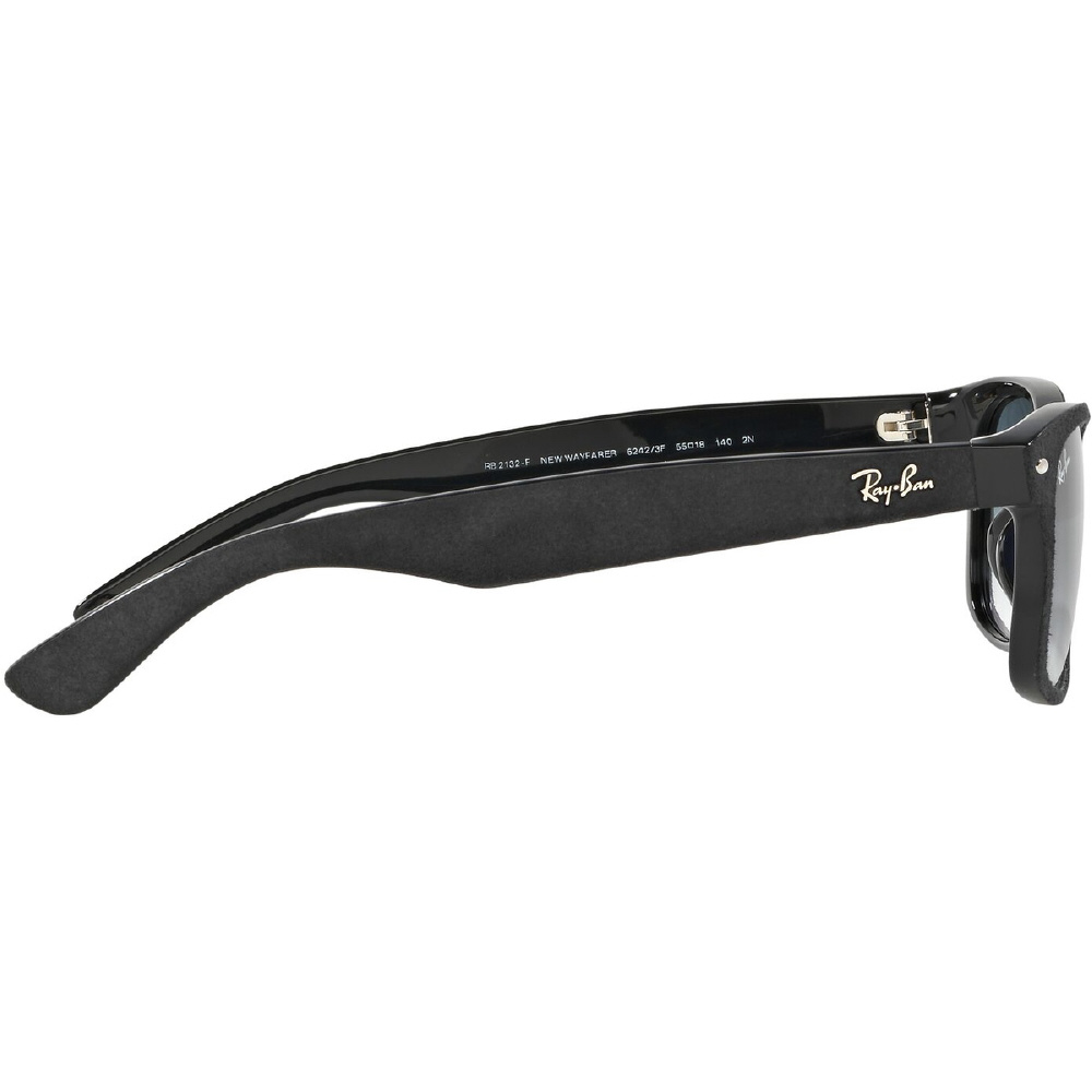 NEW WAYFARER RB2132F 62423F 55mm ブラックアルカンターラオンBK