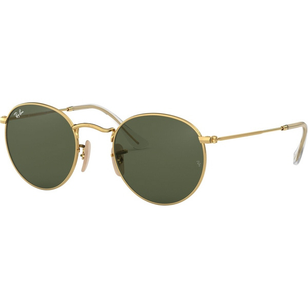 【RB3447N 001】★クラシックゴールドサングラス★純正★ ROUND FLAT LENSES RB3447N 001 50mm ゴールド/グリーン