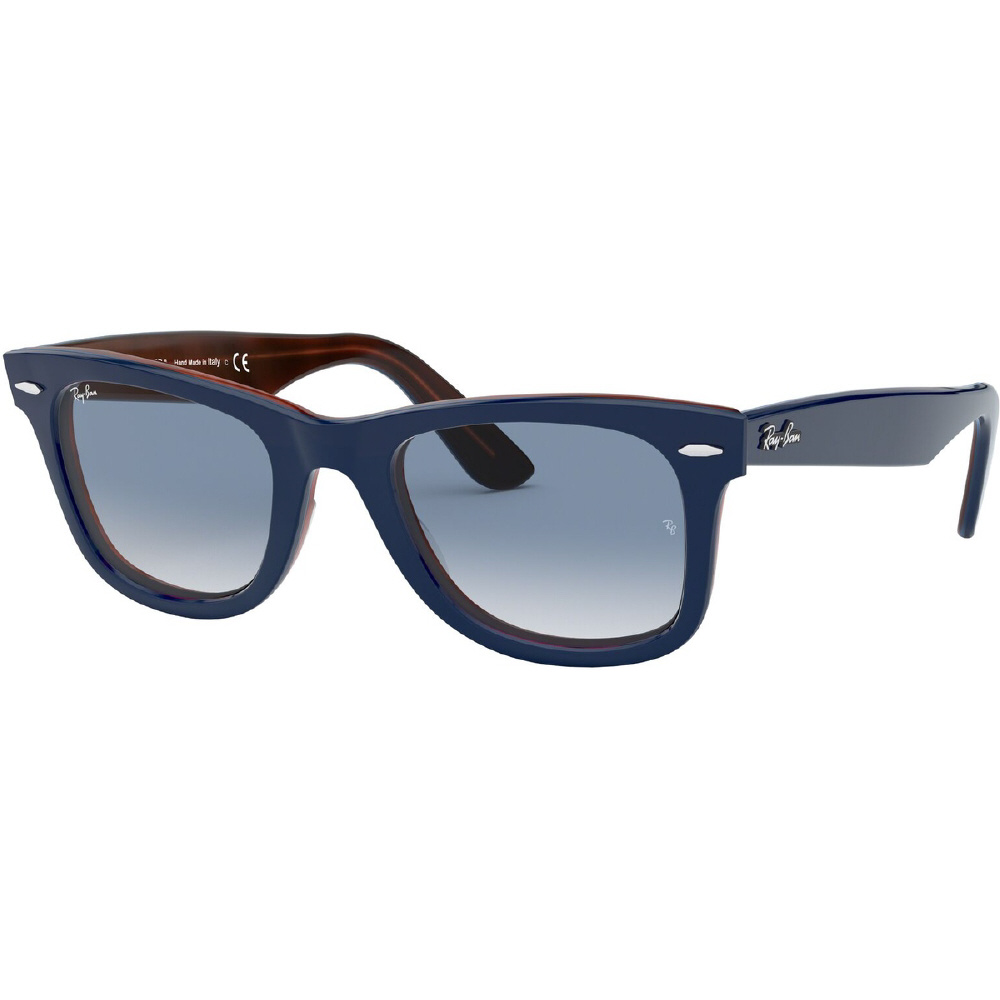 【本日特価】 WAYFARER RB2140F 12783F 52mm トップブルーオンレッドハバナ 小物