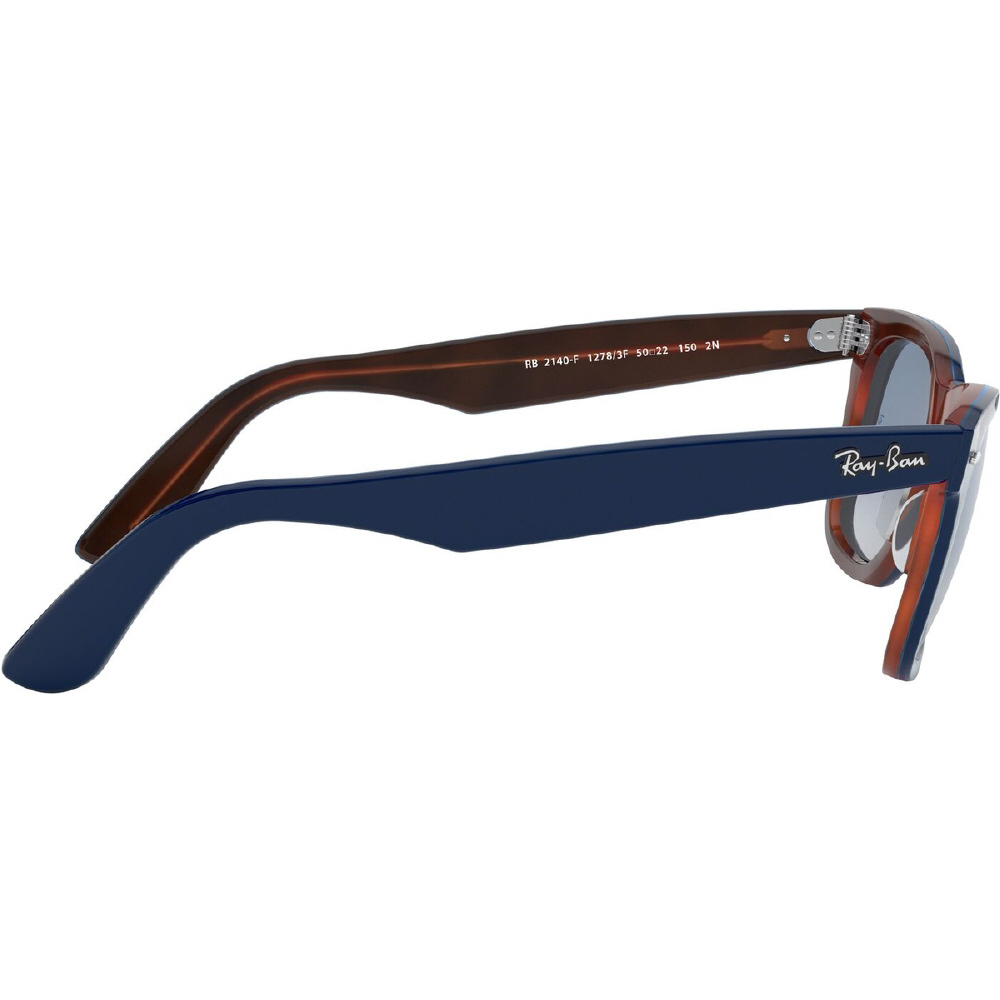 WAYFARER RB2140F 12783F 52mm トップブルーオンレッドハバナ
