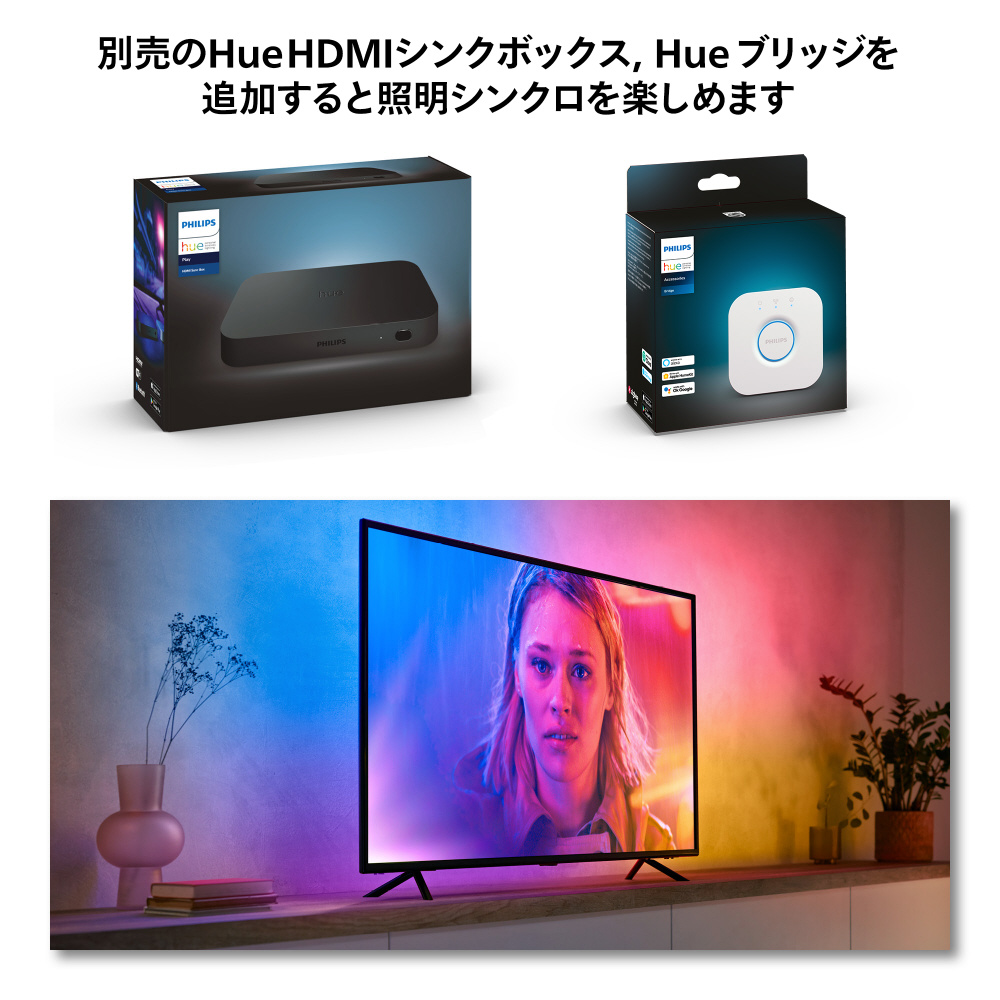 Philips Hue Play グラデーションライトリボン TV 55-60インチ専用 