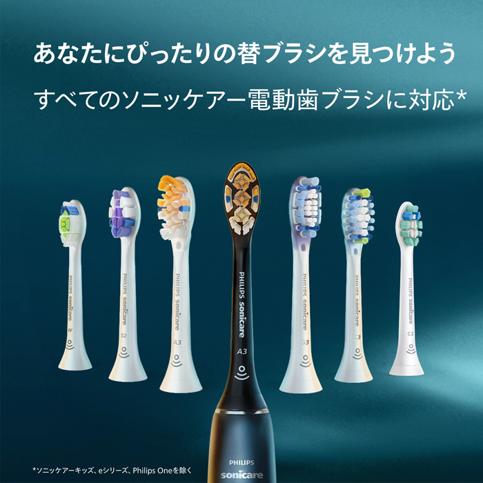 ブラシヘッド プレミアムクリーン 3本組 ホワイト ホワイト HX9043/14