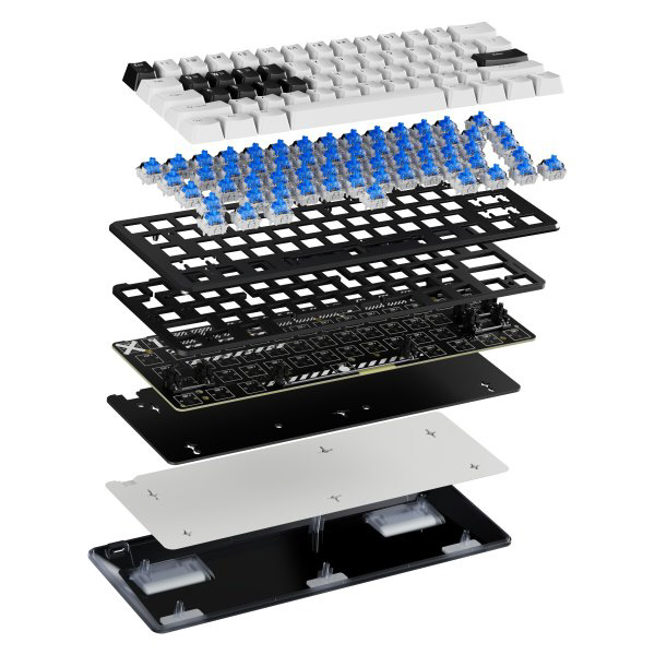 ゲーミングキーボード PCMK 3 HE 60 ホワイト ［有線 /USB］｜の通販は