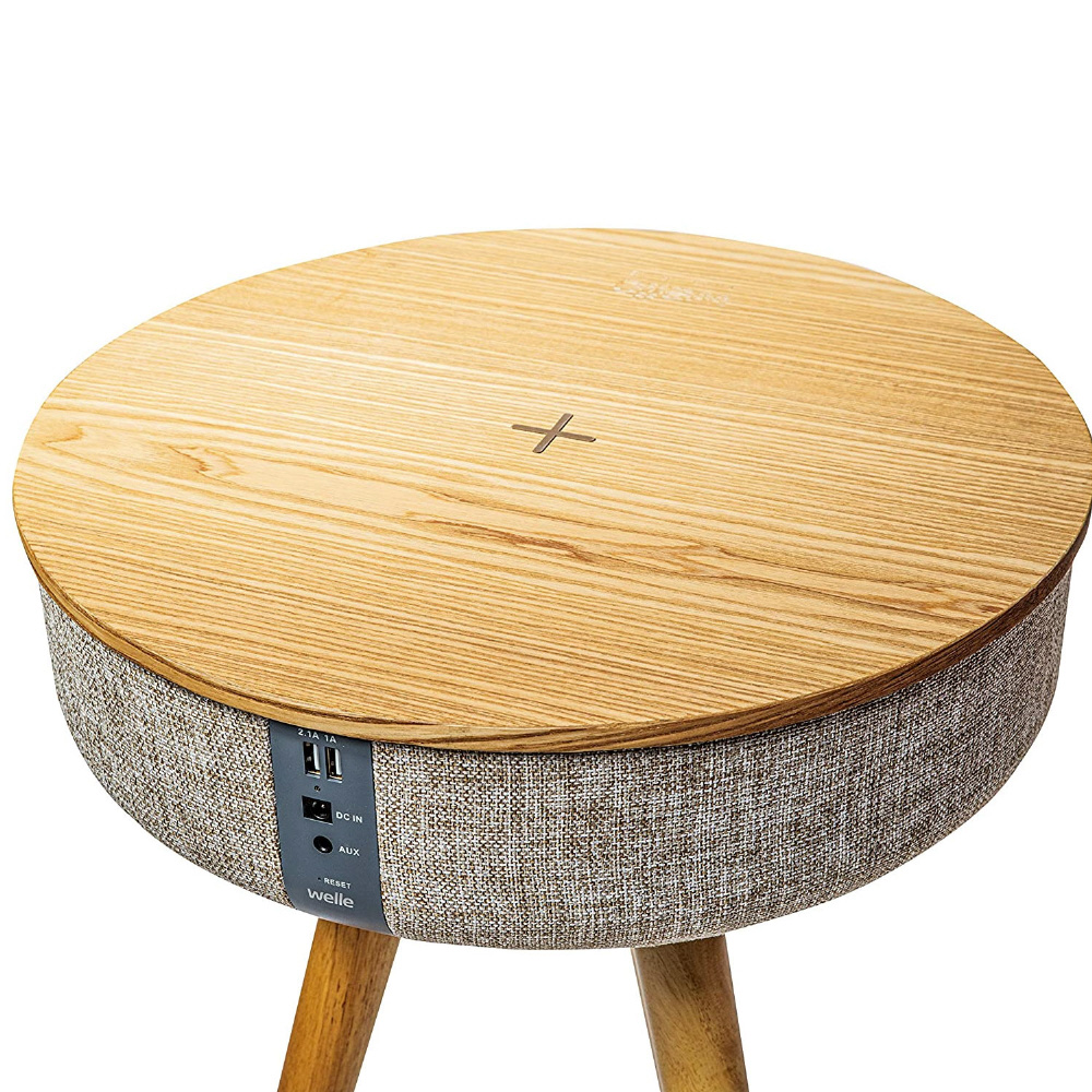 ブルートゥーススピーカー 360°テーブル型 Mellow Welle ウッド WT