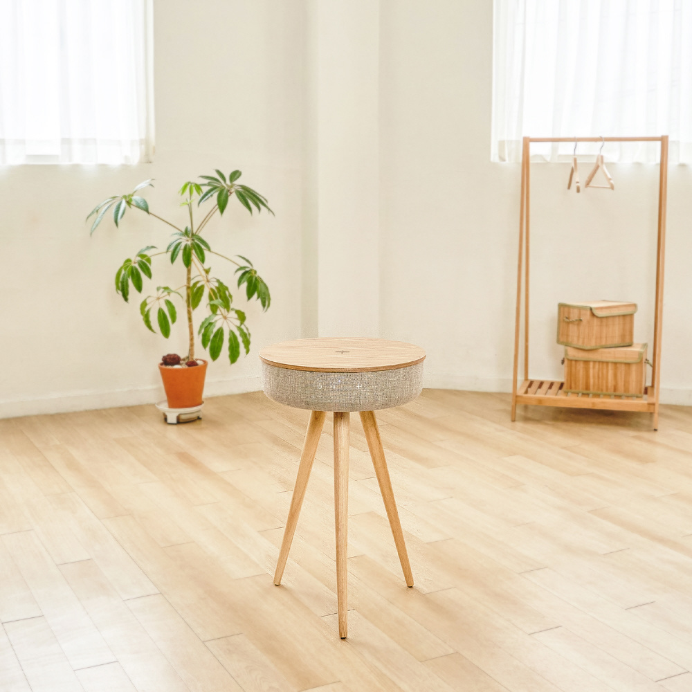 ブルートゥーススピーカー 360°テーブル型 Mellow Welle ウッド WT