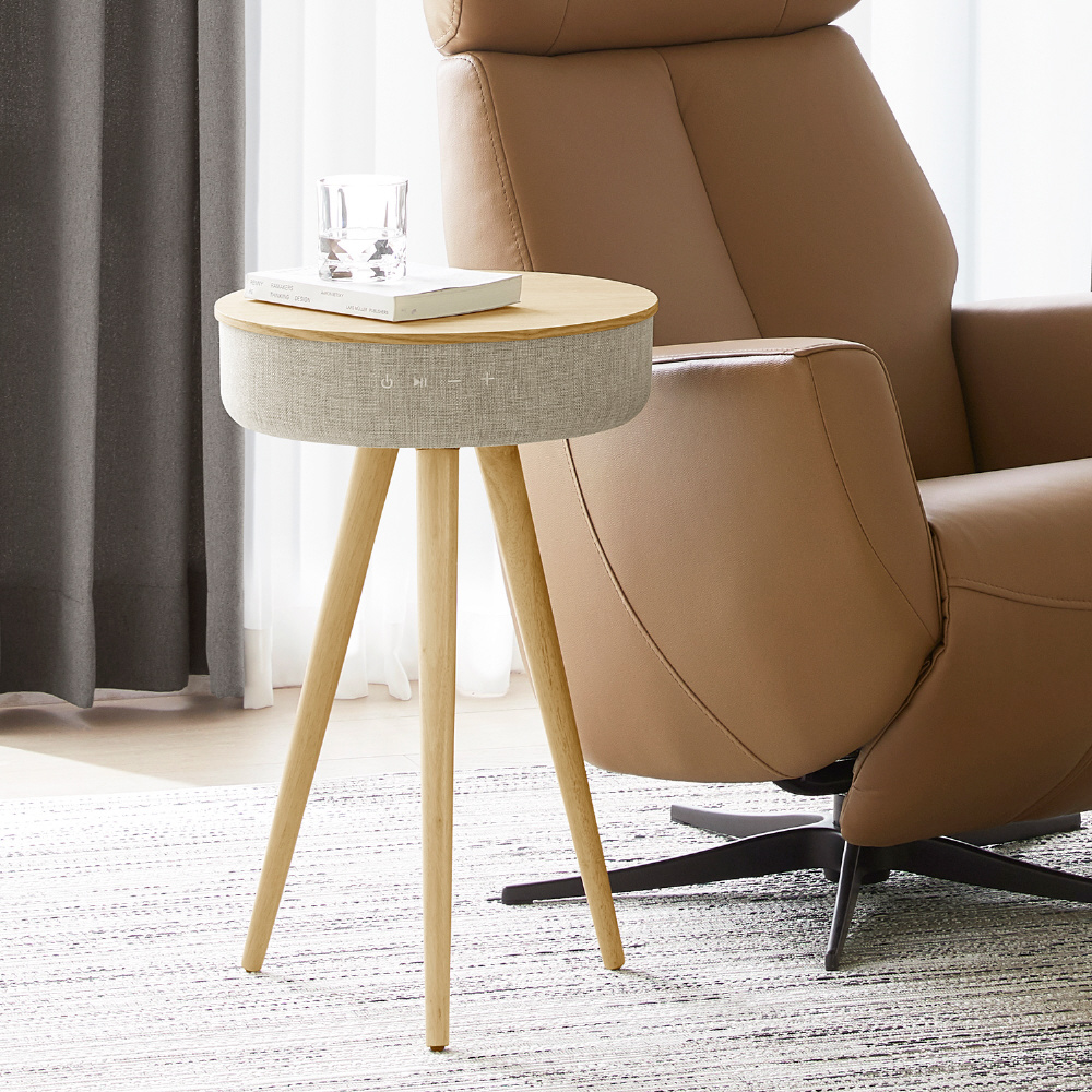 ブルートゥーススピーカー 360°テーブル型 Mellow Welle ウッド WT