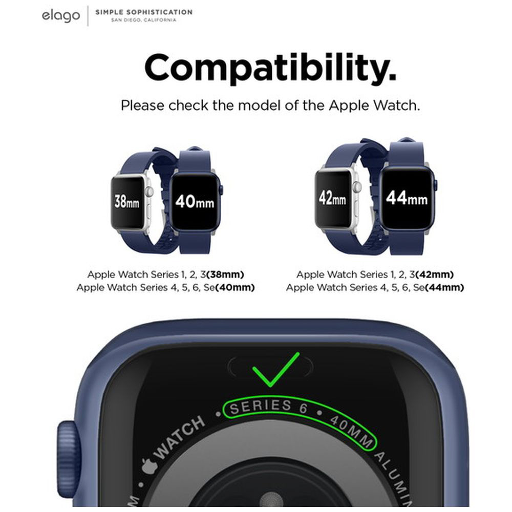 elago APPLE WATCH STRAP for Apple Watch 42/44mm JeanIndigo