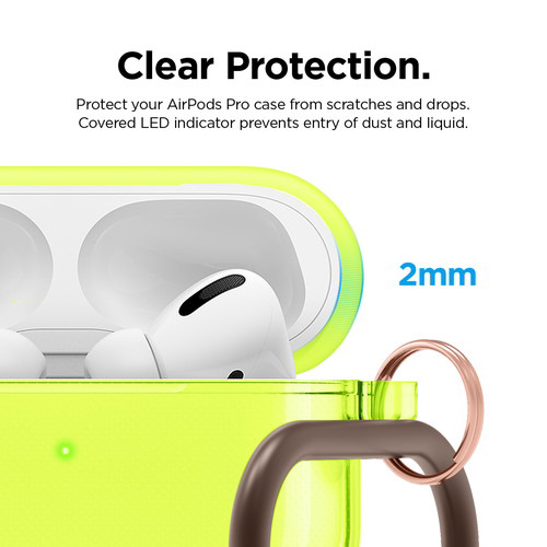 AirPods Pro用 CLEAR CASE Neon Yellow EL_APPCSTPCE_NY