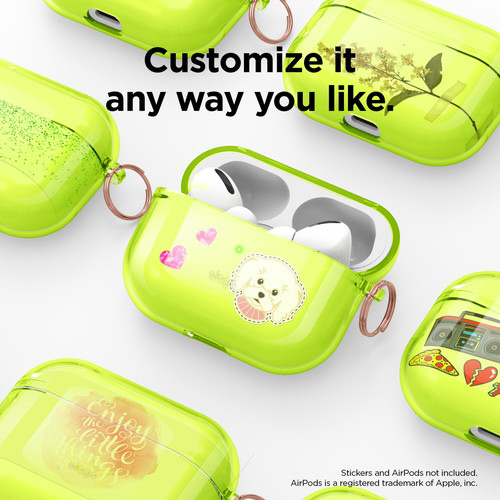 AirPods Pro用 CLEAR CASE Neon Yellow EL_APPCSTPCE_NY