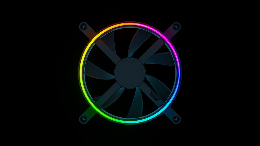 ケースファン [140mm /1600RPM] Kunai Chroma RGB 140MM LED PWM 1FAN