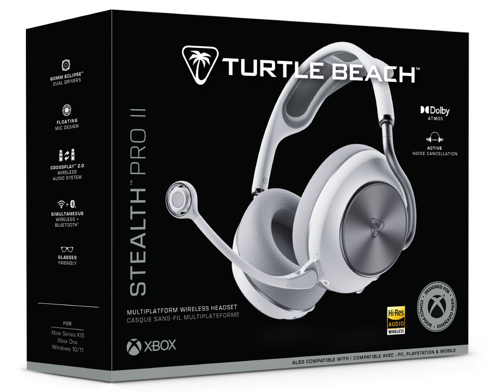 Turtle Beach Stealth Pro ゲーミングヘッドセット RETBS-2104-15 ゲーミングヘッドセット Stealth Pro II ホワイト